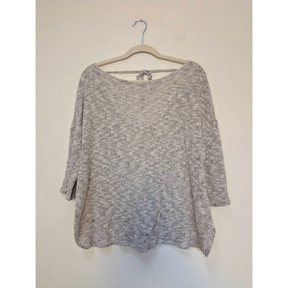Project Social T x Urban Outfitters Womens Marled Tie Back Sweater Gray Large